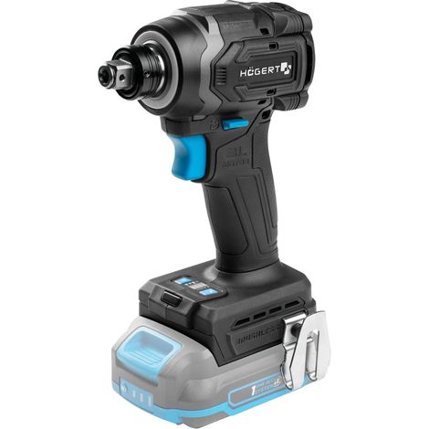 Clé à chocs sans fil 18V brushless, 230 Nm, visseuse à chocs 2 en 1, 1/4" HEX et 1/2" carré, clé à chocs pour atelier et montage, sans batterie (1/5)