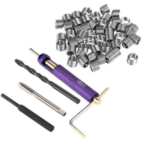 304 Stainless Steel Threaded Inserts Thread Repair Kit Helicoil Type Insert Installation Tools M61.01.5D (1/4)