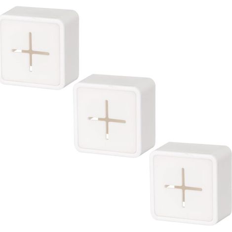 Set mit 3 wasserdichten, selbstklebenden Silikonhaken für Badetücher, ohne Bohren, für Badezimmer, Küche, Toilette, Haus, weiß (1/5)