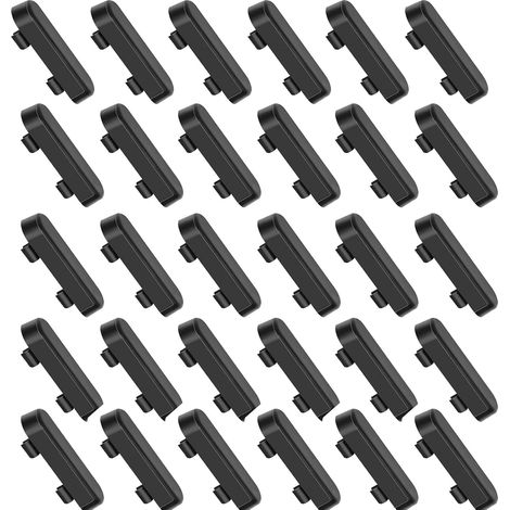 30 Pièces Cache-gouttières, Cache Aeration Fenetre, Busette de Drainage, Cache Aération Fenêtre,Noir, Couvercles de Trous d'Évacuation pour Cadre de Fenêtres
