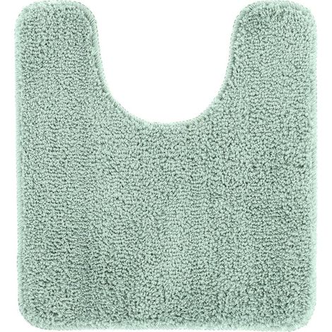 Mikrofaser-wc-konturmatte 45x50 cm latexunterseite - eukalyptusgrün - Tendance