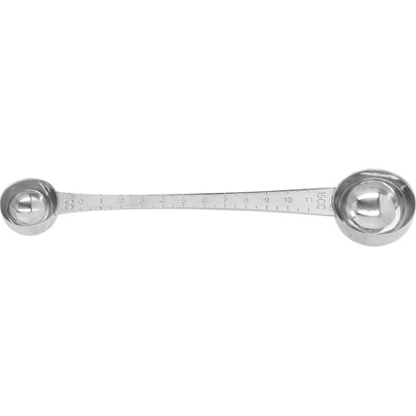 Cuillère doseuse à café avec balance, cuillère à mesurer double extrémité en acier inoxydable pour épices et cuisson