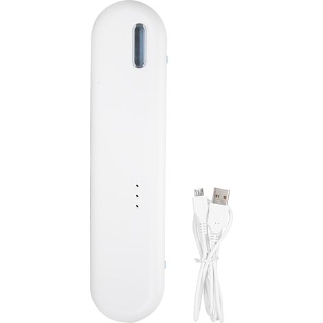 Porte-brosse à dents UV stérilisateur mural, chargeur portable, organiseur de brosses à dents avec lampe ultraviolette (1/5)