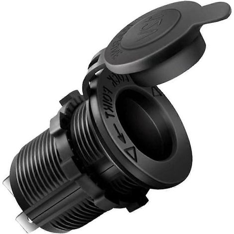 Prise allume-cigare modifiée pour siège auto (femme) avec couvercle étanche 12-24 V (1/5)