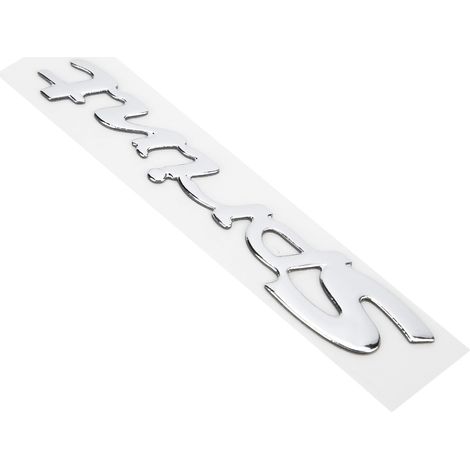 Autocollant Emblème Voile 3D pour Aile, Coffre - Modification Plastique Souple Universel Argenté (1/5)