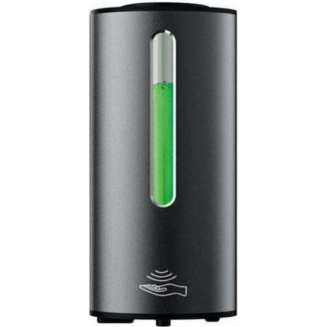 Distributore automatico di sapone liquido da parete commerciale, nero opaco, grande capacità 380 ml (1/5)