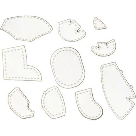 Set mit 8 Acryl-Schablonen à 25 cm (10 Zoll) für Patchwork und Quilten. (1/5)