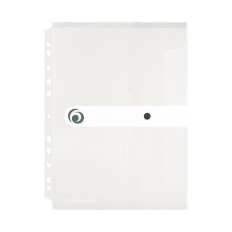 herlitz Dokutasche PP A4 transparent mit Druckknopfverschluss (1/2)