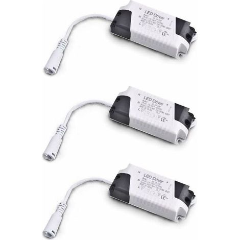 Pack x3 Transformateur Driver 18W-24W DC, entrée multi-tension 85-265V Ac 50/60Hz, sortie 36-72 Vdc 240-260 mA. Valable pour remplacer les downlights et autres équipements LED (1/4)