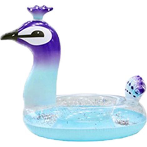 Pool-Schwimmtier – Aufblasbares Tier-Schwimmtier mit Pailletten – Für Kinder und Erwachsene – 1 Stück (1/5)