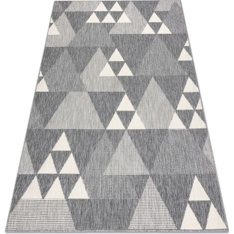 Teppich SPRING 20409332 Dreiecke, geschlungen - grau grey 120x170 cm