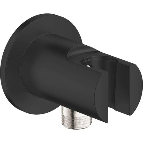 Grohe Vitalio Universal - Presa d'acqua a muro con supporto doccia, nero opaco 269622431 (1/2)