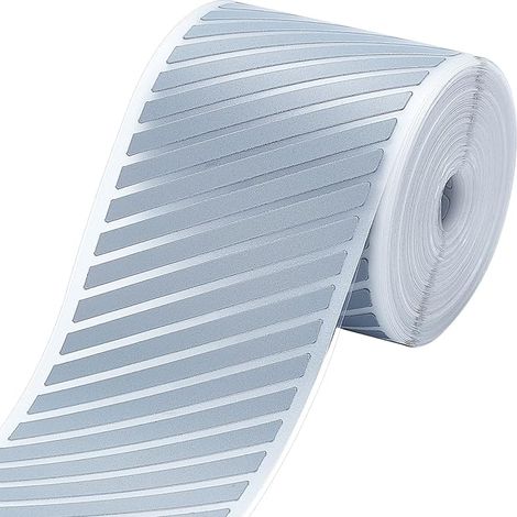 2" X 33ft Silver Reflective Stripe Tape Heat Iron on Transfers High Visibility Safety Warning Vinyl Film Fabric Patches for T-Shirt Canvas Bag Clothing Fabric (1/5)