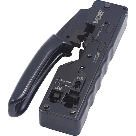 Outil de sertissage professionnel pour connecteurs de câbles Ethernet RJ45, Cat7, Cat6a, Cat6, Cat5 et RJ11