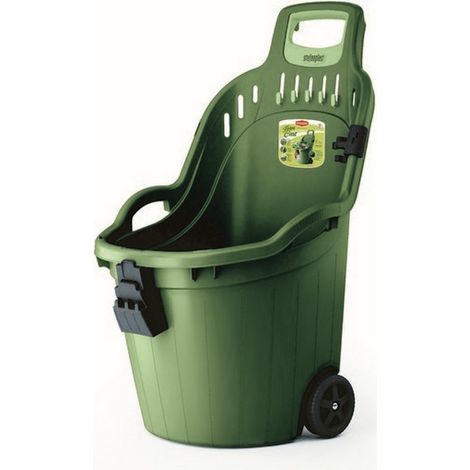 1PZ CARRIOLA MULTIUSO HELPY CART cm. 59,5x53X88,5 h col. verde bruno