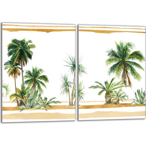 Protector de vidrio para estufa 2x40x52 Palms (1/5)