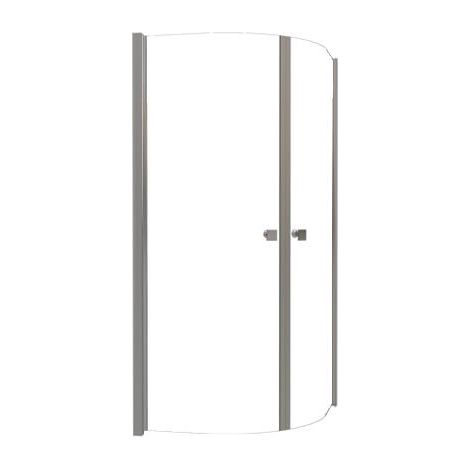 ONDEE ZEN - Porte de douche pivotante FRISCO - Finition Chromé - 1/4C - Transparent 90x194,5 (1/4)