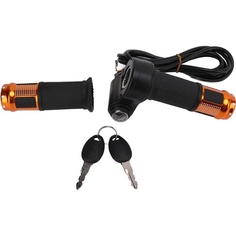 1 Paire Poignée d'Accélérateur pour Scooter Électrique et Vélo, avec Clés et Design Ergonomique (1/5)