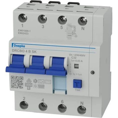 [NEUWERTIG] B-Ware Doepke Fi Schutzschalter 09948127 Leitungsschutzschalter Rcbo Fi/Ls Kombination
