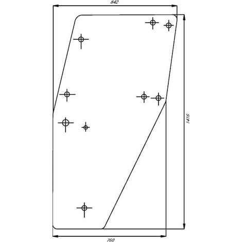 Vetro portiera UNIVERSALE D7749T (1/2)