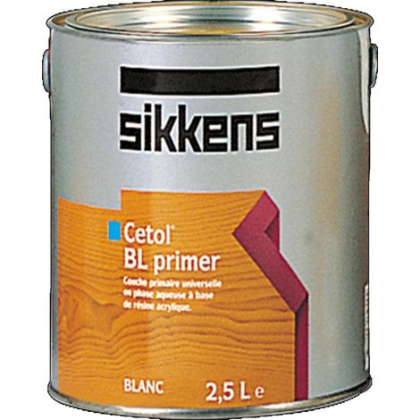 Sikkens – Lasure pour bois 2,5L – Impression acrylique en dispersion aqueuse – Excellente adhérence sur bois – Évite taches de rouille