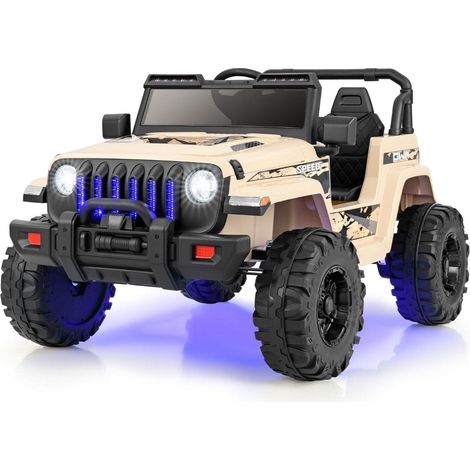 12 v elektro aufsitzauto fur kinder mit fernbedienung und mp3 khaki