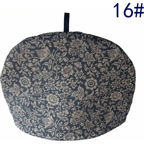Housse Isolante Pour Théière - Coton Tissu Extérieur - Rembourrage En Polyester - Adaptée Aux Théières De 700 À 2000 Ml - 28 X 23 Cm - 1 Pièce (1/5)