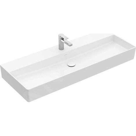 Lavabo VB Memento 2.0 1200x470mm rectangulaire 1HL. sans trop-plein. Blanc Alpin cplus (1/5)