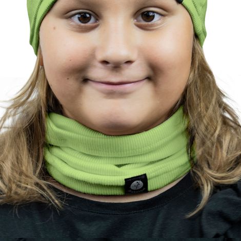 Écharpe tube en coton 1W M01 citron vert 52/58 (1/4)
