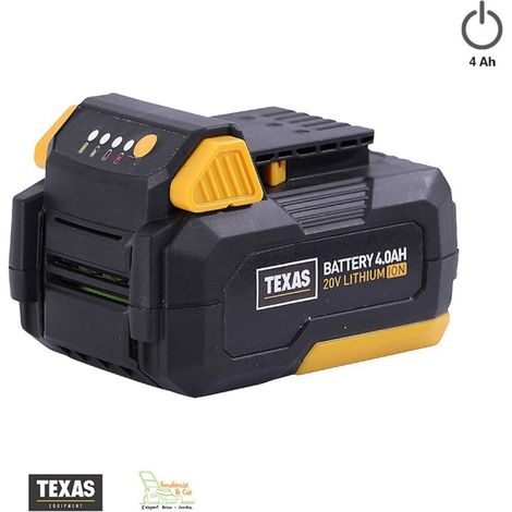 Batterie 20v 4Ah pour outils sans fil à batterie Texas 20 volts (1/4)