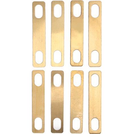 8 Cales de Sillet Guitare en Laiton, 4x 0.2mm, 2x 0.5mm, 2x 1mm pour Réglage et Réparation de Manche (1/5)