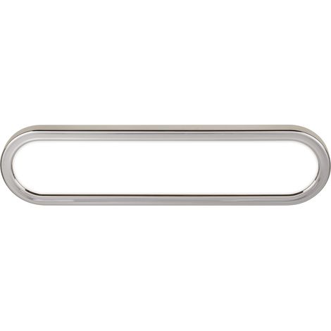 Lampe miroir salle de bain LED avec lumière indirecte, protection contre les projections d’eau, montage mural, applique miroir salle de bain, miroir lampe, 35 x 9 x 4 cm, chrome (1/5)