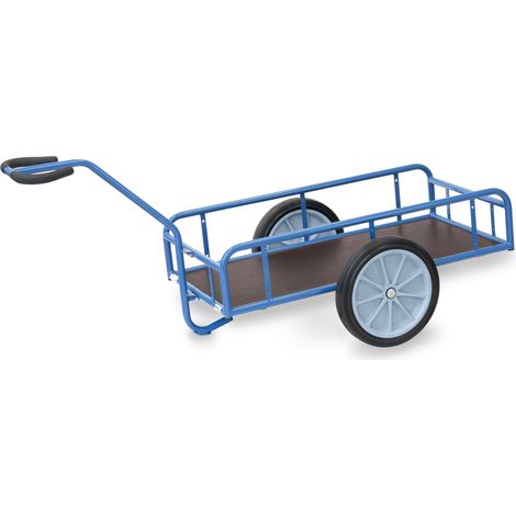 Fetra Handwagen mit Geländer 250mm hoch 1145x545mm Ladefläche Vollgummibereifung (1/2)
