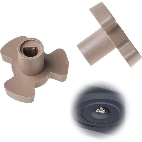 Pièces détachées pour plateau tournant de micro-ondes : support de fixation pour plateau tournant, guide-rouleau et pièces de rechange. (1/4)