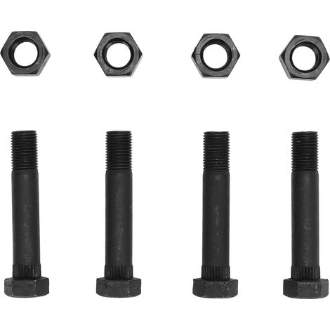 Boulons de manille à ressort à lames de remorque, 9/16 pouces – 18 X 3 pouces, avec écrous de verrouillage pour ressorts de 1-3/4 pouces de large et à Double œil, 4 pièces