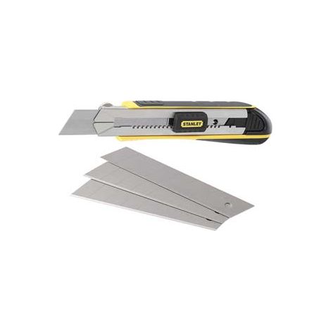 CUTTER GRANDE FATMAX MM.25 CON GUIDA IN ACCIAIO INOX E 4 LAME- - mm.215 (0-10-486) - 2 pezzi STANLEY