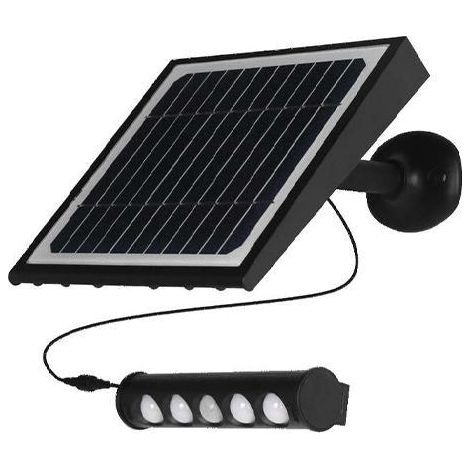Proiettore faretto led con pannello solare iolume, impermeabile, 950 lm, mci io67106 (1/4)