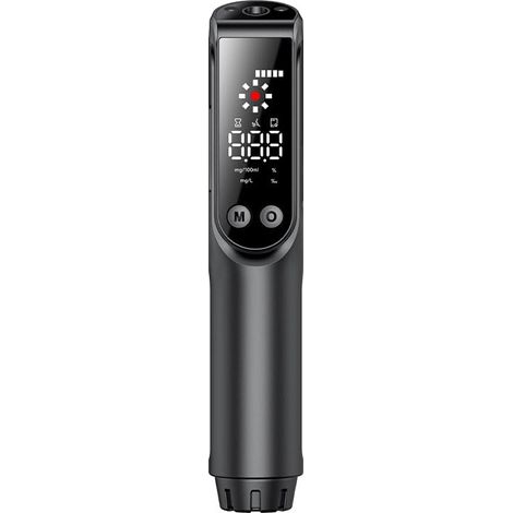 Etilometro senza contatto, etilometro ad alta precisione con ampio schermo HD, indicatore LED, funzione torcia, per uso personale o professionale