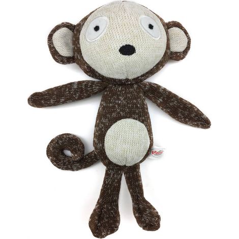Peluche con effetto sonoro Linea Softy Scimmia per cani