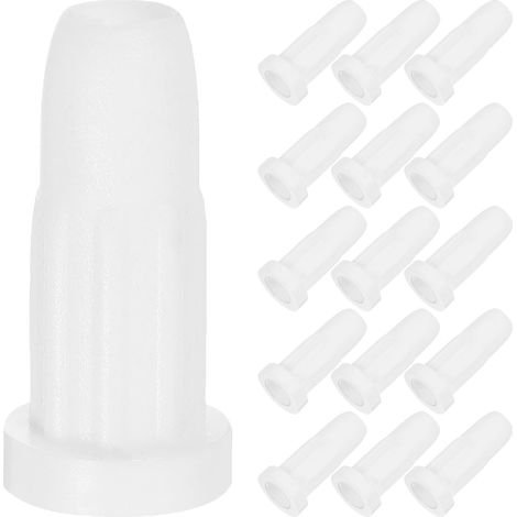 Bagues de roue en plastique blanc pour berceaux, 50 pièces, bouchon d'essieu 33 x 16 mm, pièces (1/5)