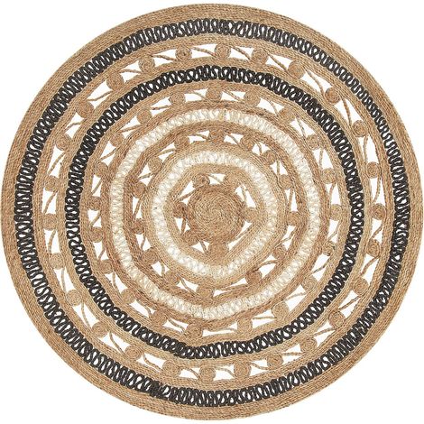 Rug GOYNE Beige ø 140 cm Jute