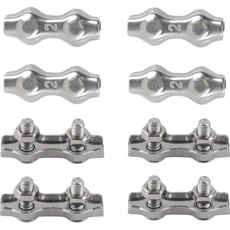 Colliers de serrage duplex M2 en acier inoxydable 304 (1/5)