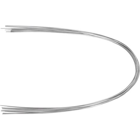 50 pièces Fils Orthodontiques en Acier Inoxydable pour Appareil Dentaire, Arc Supérieur 0.16x0.16 Pouce (1/5)
