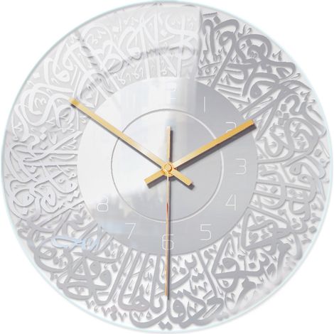 Horloge Murale - Acrylique - 30 x 30 cm - Décoration Intérieure et Extérieure - Pour Salle de Séjour Chambre Bureau - 1 Pièce (1/5)