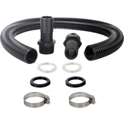 Drain Hose Connection Kit, 38mm Water Tank Connection Kit for Joining 2 Water Tanks, Rain Barrels, Water Tanks Together - Drain Hose (1/3)