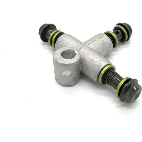 Accessoires pour quads/karts/VTT : raccord en T pour flexible de frein 1 à 3, raccord de fourche pour flexible hydraulique 10 mm