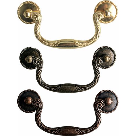 Poignée Bâton de Tiroir Rétro Poignées Porte Meuble avec Vis Poignee Tiroir pour Armoire Commode Tiroir Placard (1/5)