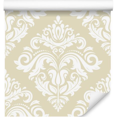 Carta da parati con splendidi ornamenti classici per soggiorno e camera da letto, 50x1000 cm. (1/5)