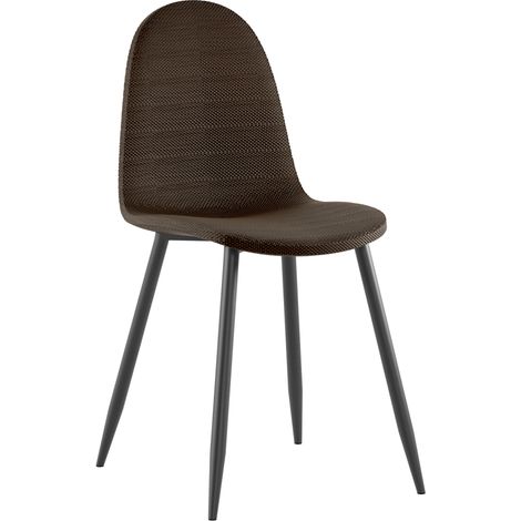 Simil Rattanstuhl - Braun 4 Stk (1/5)