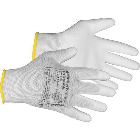 Handschuhe ST BROTULA White 07/S, Gartenhandschuhe, weiß, mit Blister